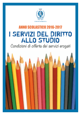 i servizi del diritto allo studio