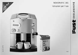 NOVAMATIC 301 Istruzioni per l`uso