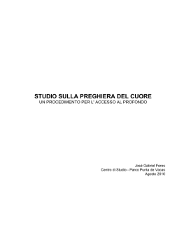 studio sulla preghiera del cuore