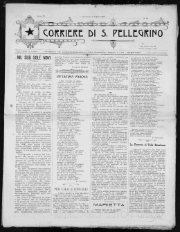 6 luglio - Comune di San Pellegrino Terme