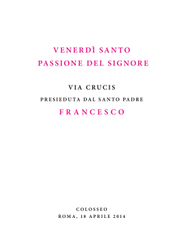 via crucis - La Santa Sede