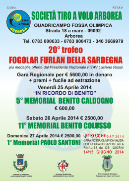 2014 tiro al piattello opuscolo