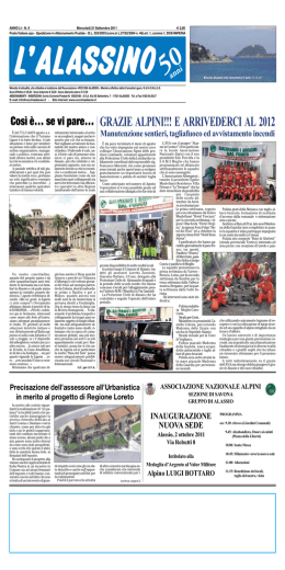 Settembre - Associazione Vecchia Alassio
