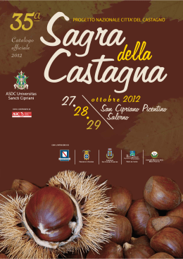 Catalogo Ufficiale Sagra 2012