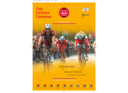 Depliant CCC 2005 - Club Ciclistico Cardanese