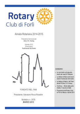 Annata Rotariana 2014-2015