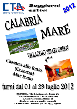 Mare Estate, Calabria Sibari Green - 2012.pub