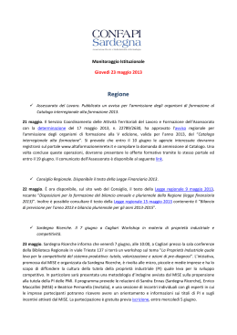 2013-05-23 Monitoraggio CONFAPI Sardegna