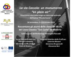 documento realizzato dalle classi VA, VB, VC, del Liceo Classico