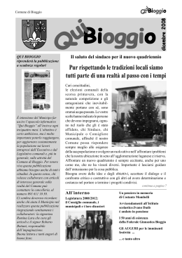 dicembre - 2008 - Comune di Bioggio