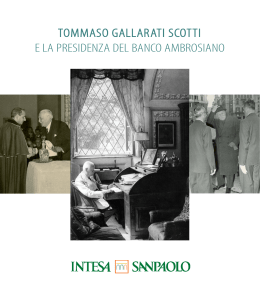 Tommaso Gallarati Scotti e la presidenza del