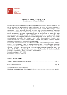 Inventario - Fondazione ISEC