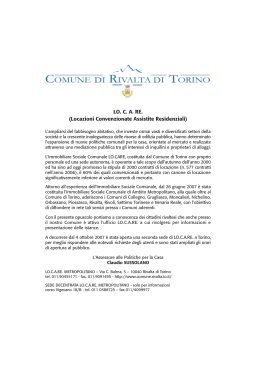 LO. CA RE. (Locazioni Convenzionate Assistite