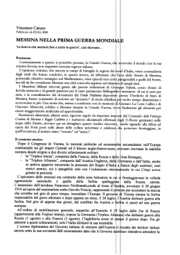 messina nella prima guerra mondiai