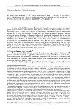 la famiglia daniele ei suoi due palazzi in san clemente di caserta