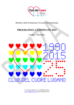 PROGRAMMA CAMMINATE 2015