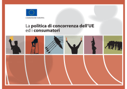 La politica di concorrenza dell`UE ed i consumatori