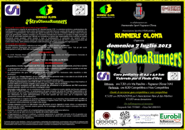 Volantino 4 StraOlona Runners