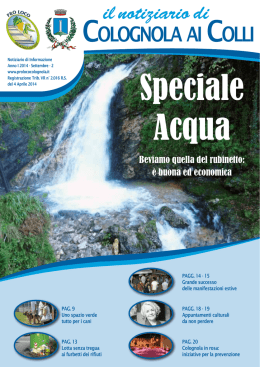 Settembre 2014 - Comune di Colognola ai Colli