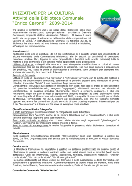 “Enrico Caronti” 2009-2014
