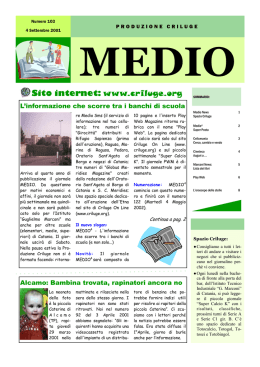 Medio - Numero 103 del 4 Settembre 2001