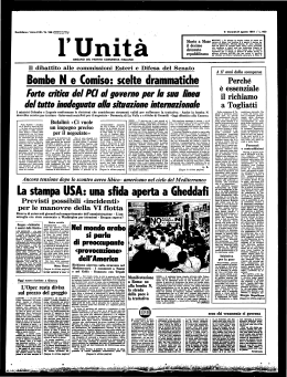 l`Unità», 21 agosto 1981