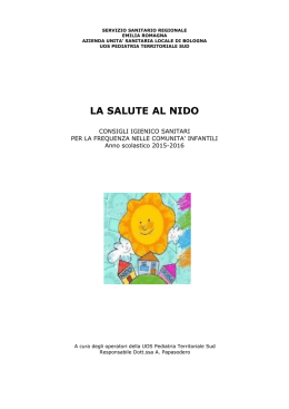 la salute al nido - Comune di Monte San Pietro