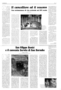 Il cancelliere ed il vescovo. Una testimonianza di vita ecclesiale nel