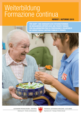 Weiterbildung Formazione continua