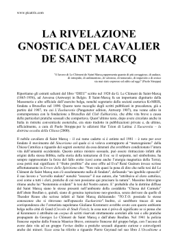 la rivelazione gnostica del cavalier