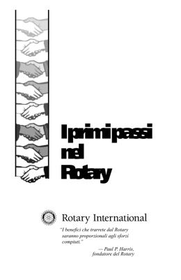 I primi passi nel Rotary - Rotary Club Roma Leonardo da Vinci