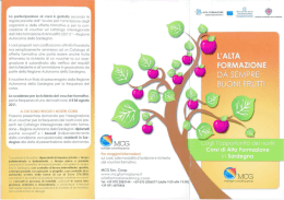 La parlecipuzione ai corsi &egrave; grafuiia secondo le regole previs`re dall