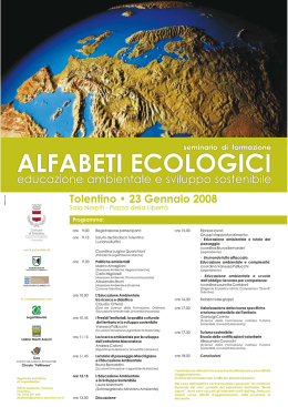 Visualizza il programma del seminario
