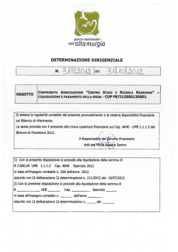 Documento  - Parco Nazionale dell`Alta Murgia