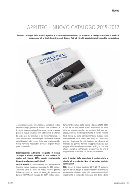 Applitec – Nuovo catalogo 2015-2017 - DECO Magazine