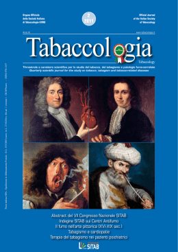 Scarica n. 2/2011 - Societ&agrave; Italiana di Tabaccologia