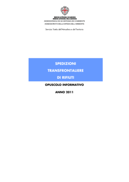 Spedizioni transfrontaliere di rifiuti - opuscolo
