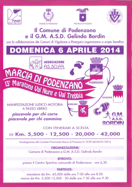 Corri con Armonia Domenica 6 Aprile 2014