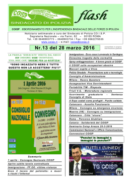 Nr.13 del 28 marzo 2016