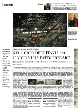 Il racconto - Museo per la Memoria di Ustica
