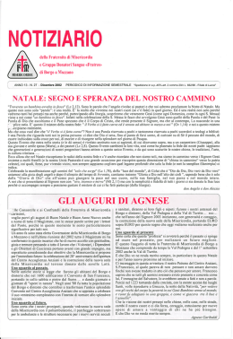 notiziario n&deg;27 - Fraternita di Misericordia di Borgo a Mozzano