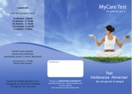 Test intolleranze