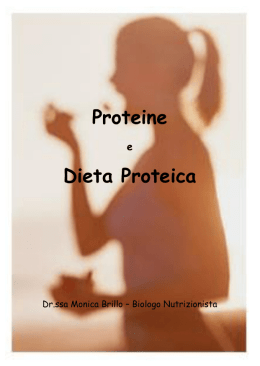 opuscolo proteine e dieta proteica
