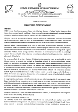 progetto UN ORTO PER CRESCERE INSIEME