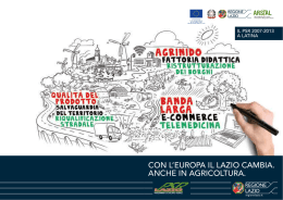 Opuscolo PSR Latina - Agricoltura