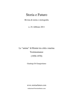 Gianluigi Di Giangirolamo, Le anime di Rimini