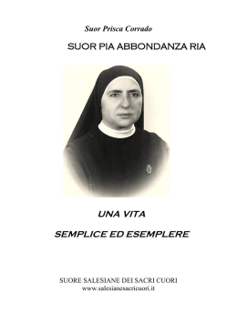 una vita semplice ed esemplere