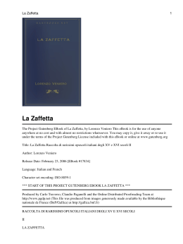 La Zaffetta - Aiutamici.com