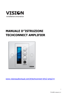 manuale d``istruzioni techconnect amplifier
