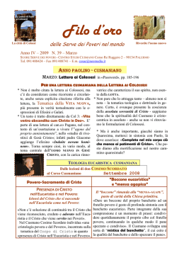 Marzo - Suore Serve dei Poveri del Beato Giacomo Cusmano